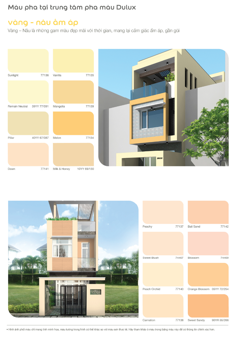 Bảng màu sơn Dulux